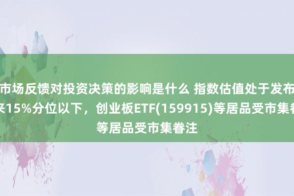 市场反馈对投资决策的影响是什么 指数估值处于发布以来15%分位以下，创业板ETF(159915)等居品受市集眷注