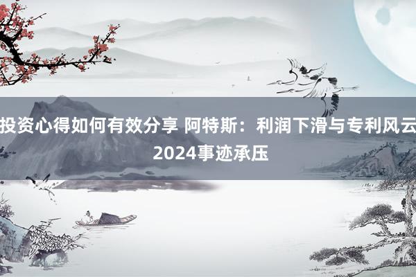 投资心得如何有效分享 阿特斯：利润下滑与专利风云 2024事迹承压