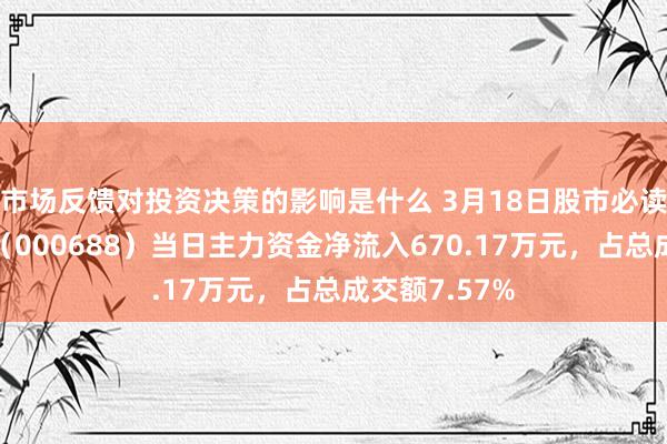 市场反馈对投资决策的影响是什么 3月18日股市必读：国城矿业（000688）当日主力资金净流入670.17万元，占总成交额7.57%